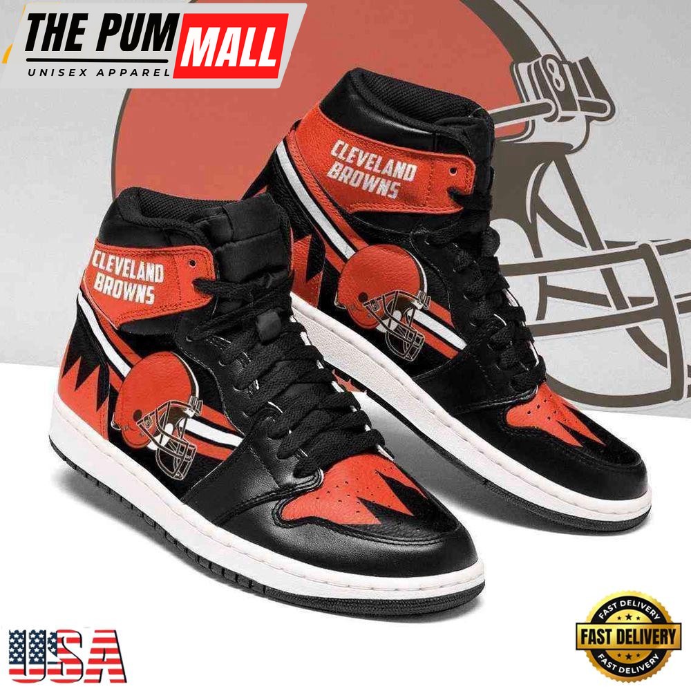 ClevelAnd Browns Nfl Football Air Jd Shoes Sport Sneakers, For Men Women