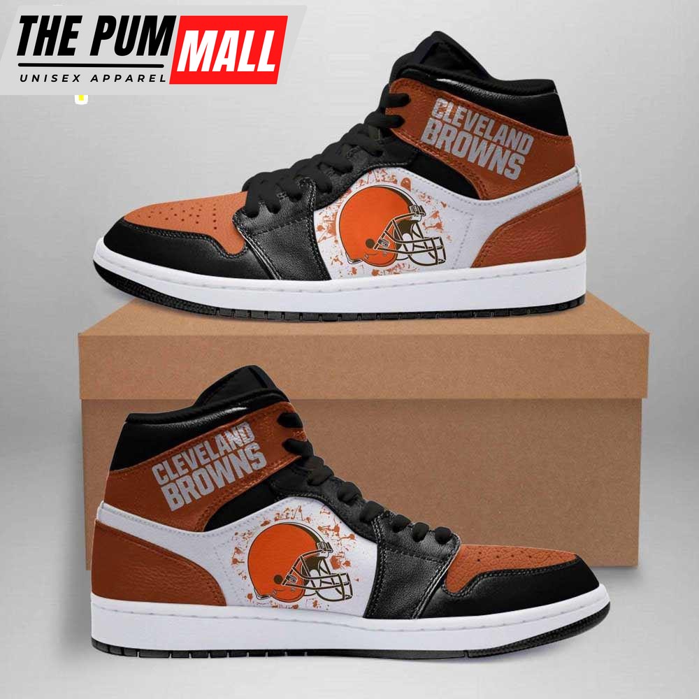 Cleveland Browns NFL Orange JD1 Boot Sneakers Shoes