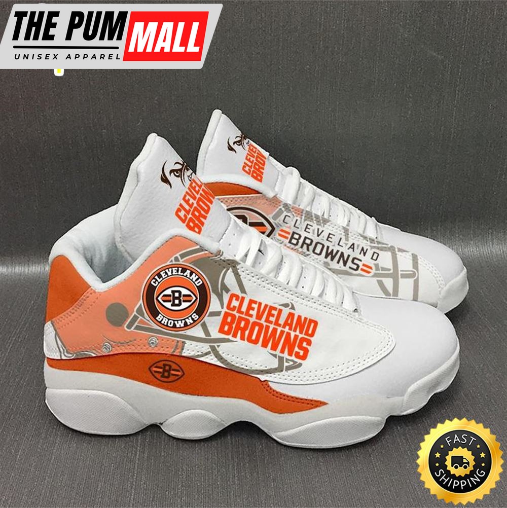 Cleveland Browns Nfl Ver 2 Air Jd 13 Sneaker