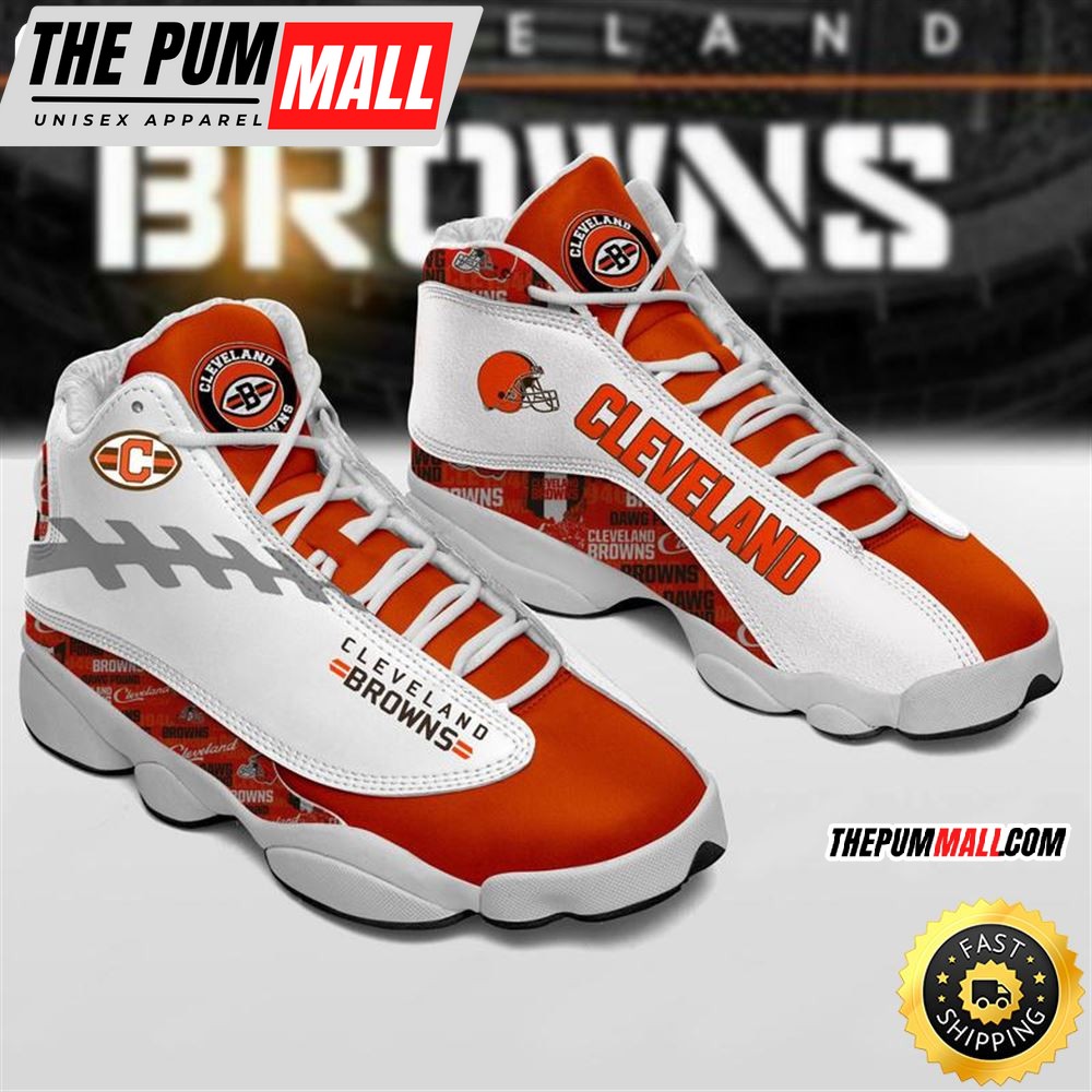 Cleveland Browns Nfl Ver 3 Air Jd 13 Sneaker