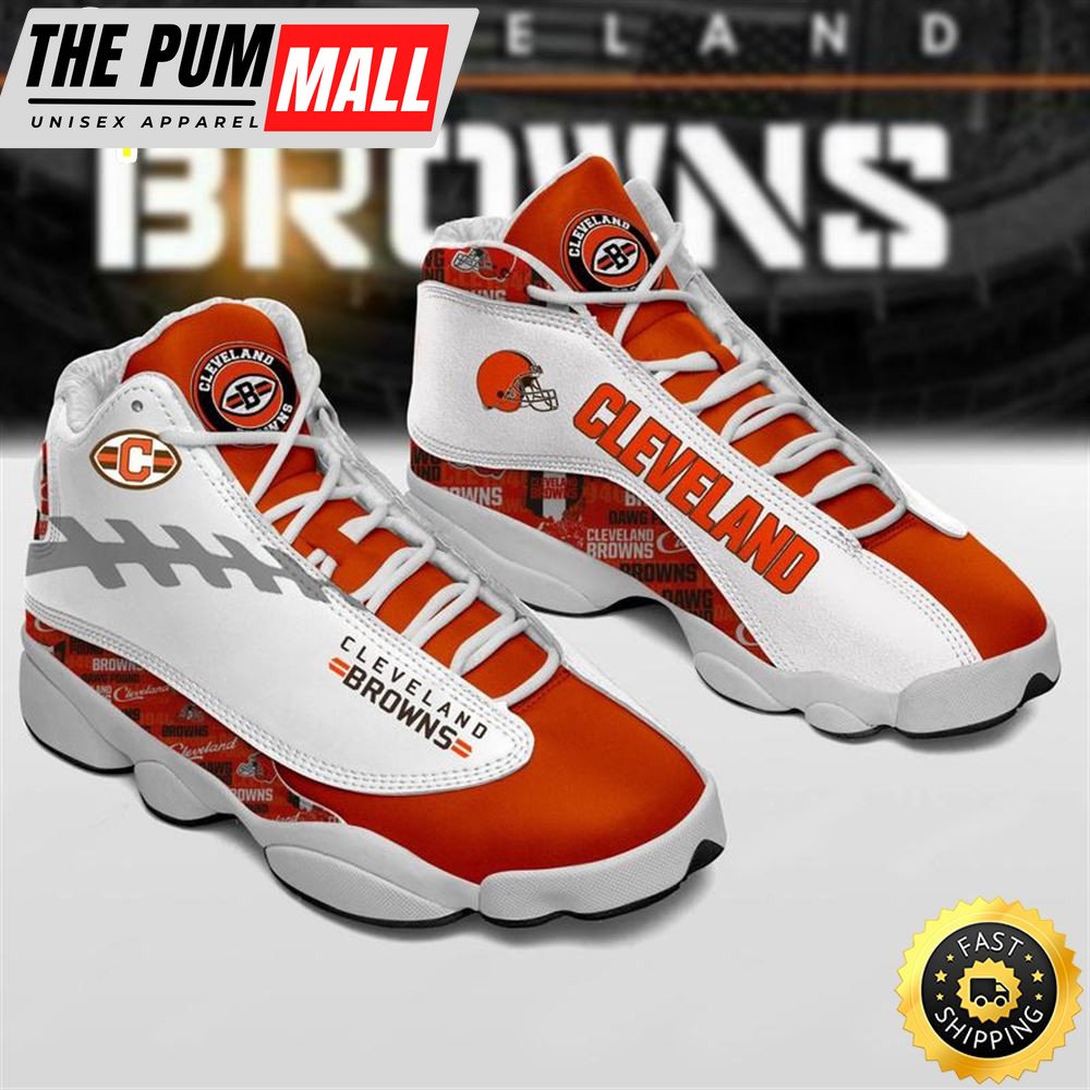 Cleveland Browns Nfl Ver 3 Air Jd 13 Sneaker