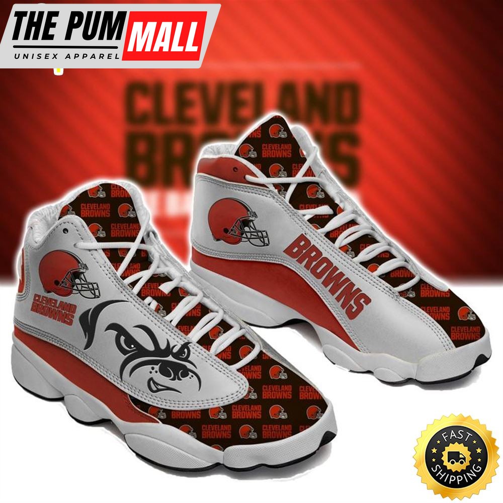Cleveland Browns Nfl Ver 4 Air Jd 13 Sneaker