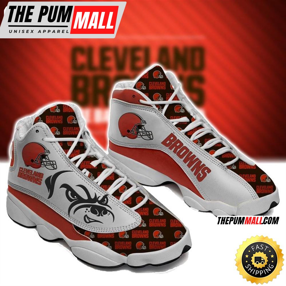 Cleveland Browns Nfl Ver 4 Air Jd 13 Sneaker