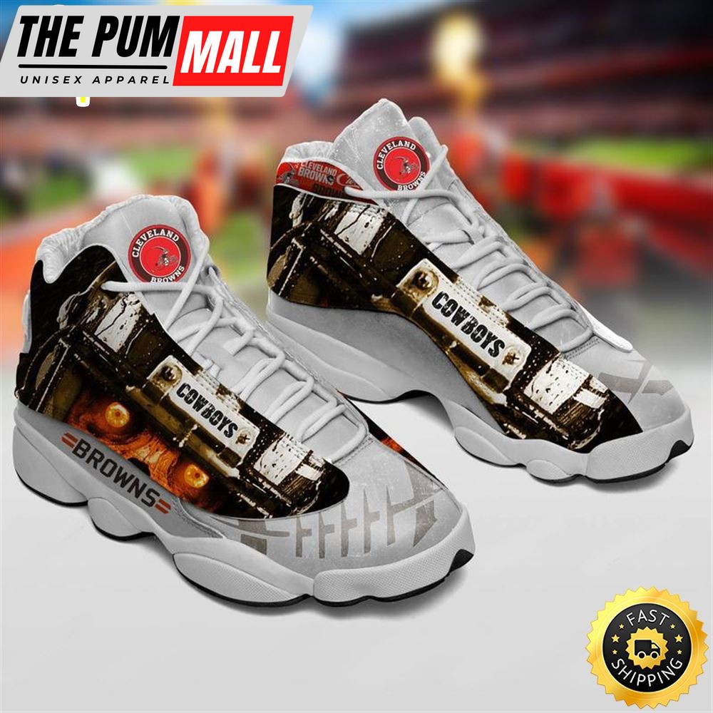 Cleveland Browns Nfl Ver 5 Air Jd 13 Sneaker