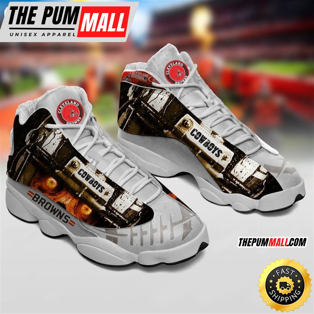 Cleveland Browns Nfl Ver 5 Air Jd 13 Sneaker