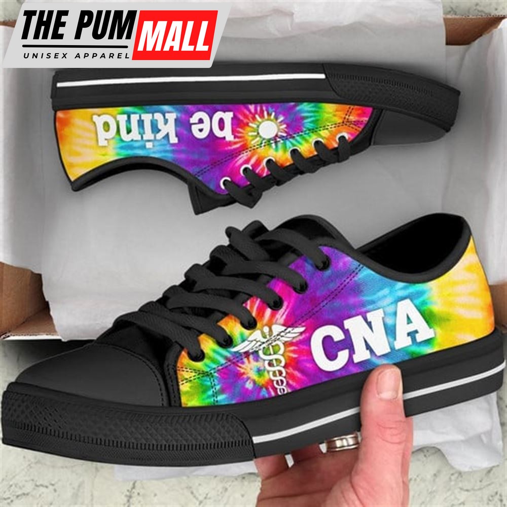CNA Bekind Tie Dye Canvas Low Top Shoes – Low Top Shoes Mens, Women