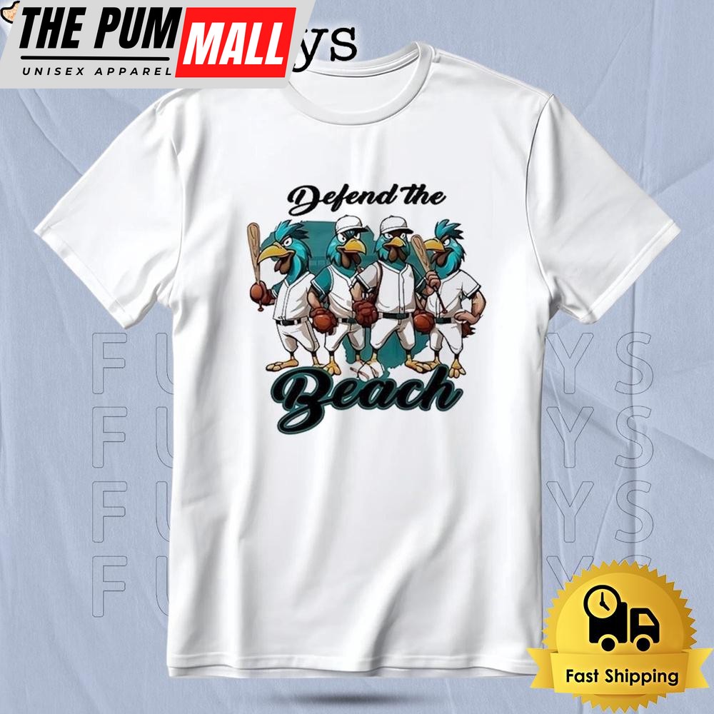 Coastal Carolina Chanticleers Baseball Defend The Beach Mascot T Shirt