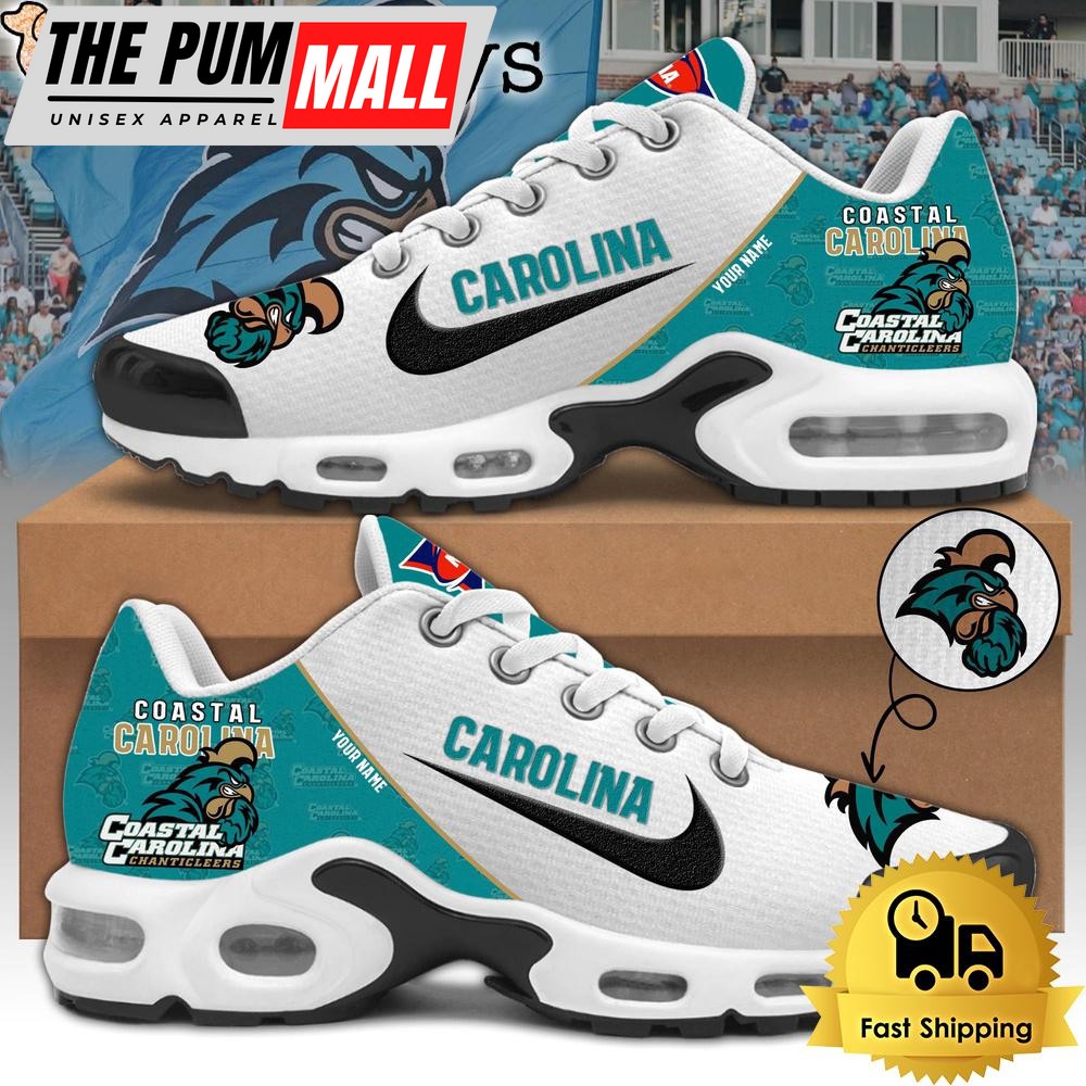Coastal Carolina Chanticleers Football Mascot Symbol Custom Air Max Plus Shoes