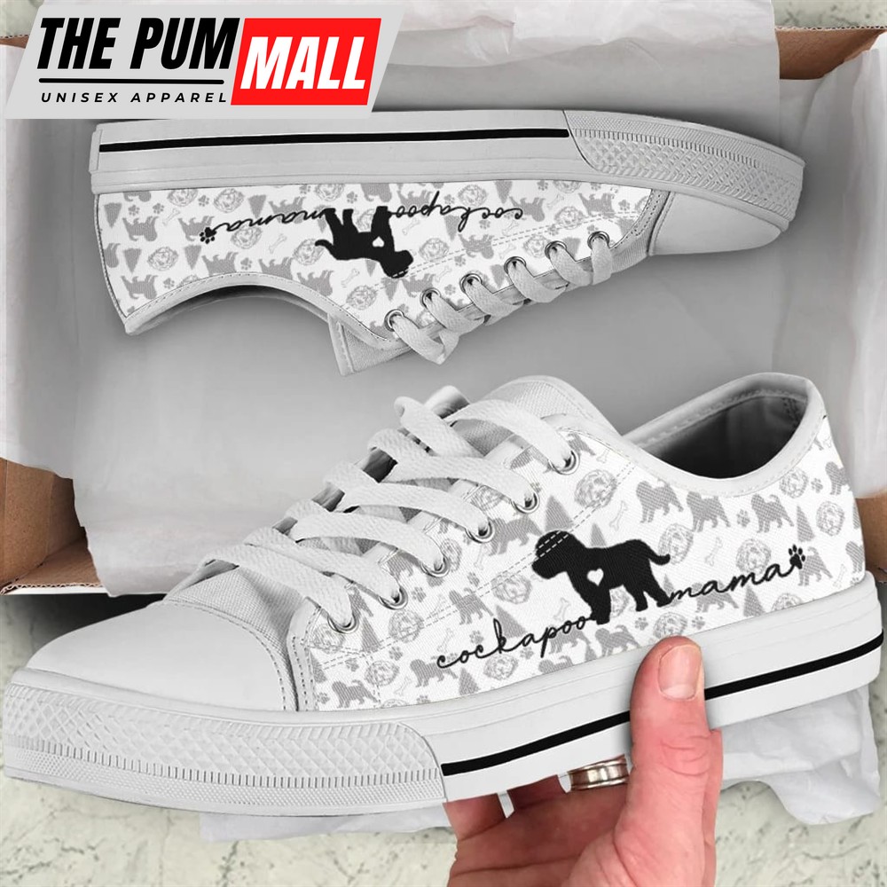 Cockapoo Low Top Shoes – Sneaker For Dog Walking – Dog Lovers Gifts for Him or Her