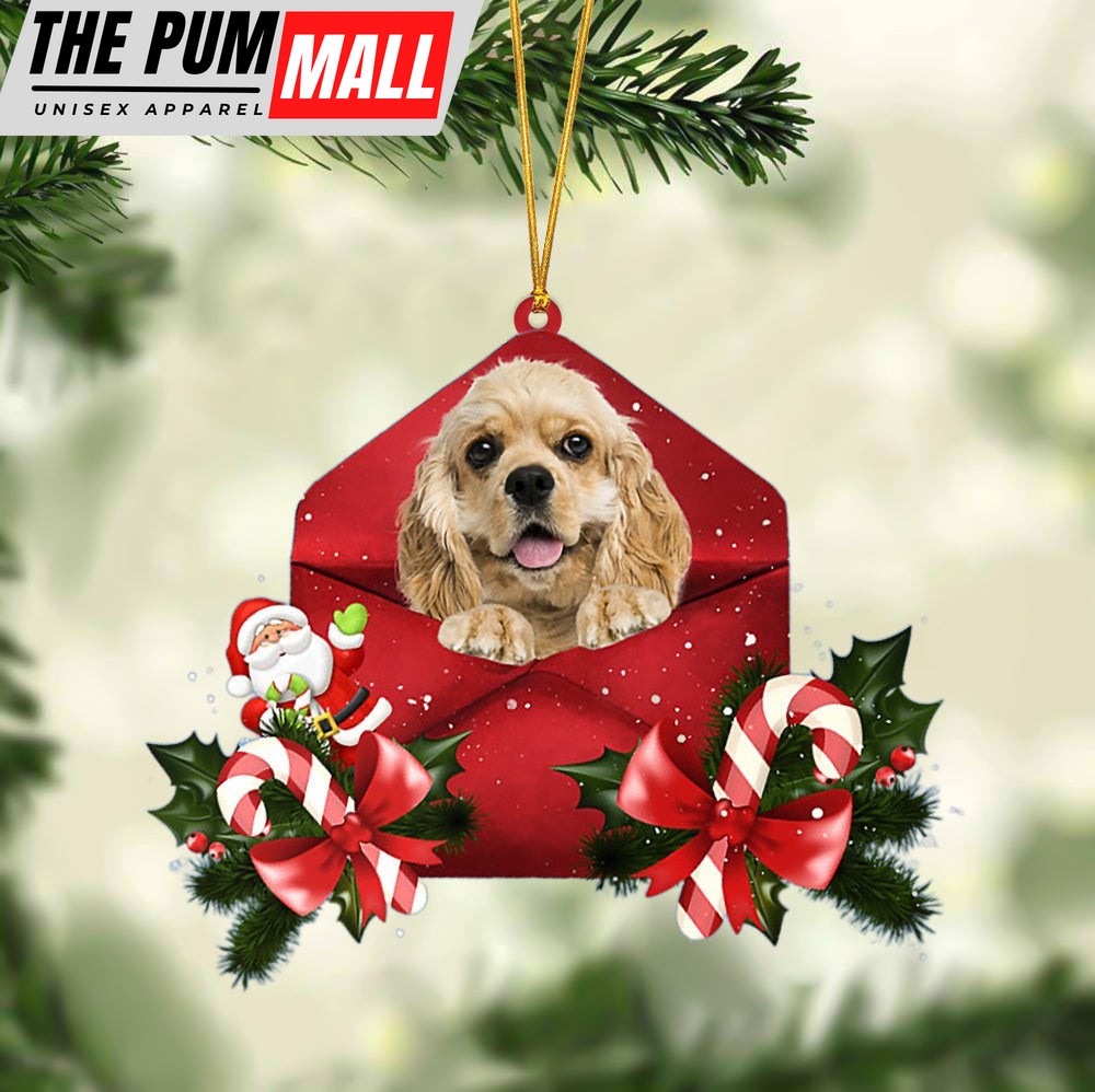 Cocker Spaniel Christmas Letter Ornament – Car Ornament – Gifts For Pet Owners Limited Edition