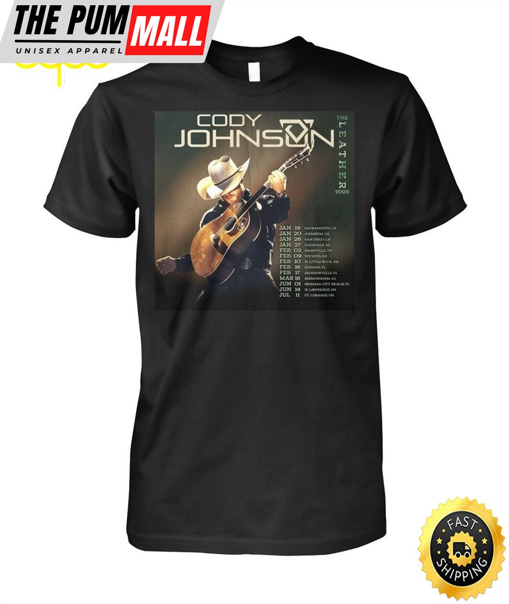 Cody Johnson The Leather Tour 2025 T Shirt