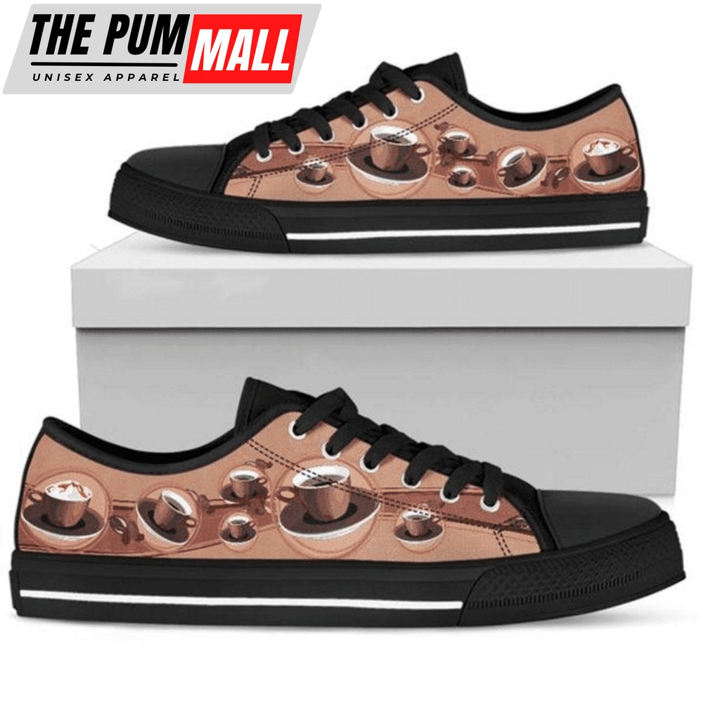 Coffee Lover Low Top Shoes PN205432S – Comfortable & Trendy Footwear