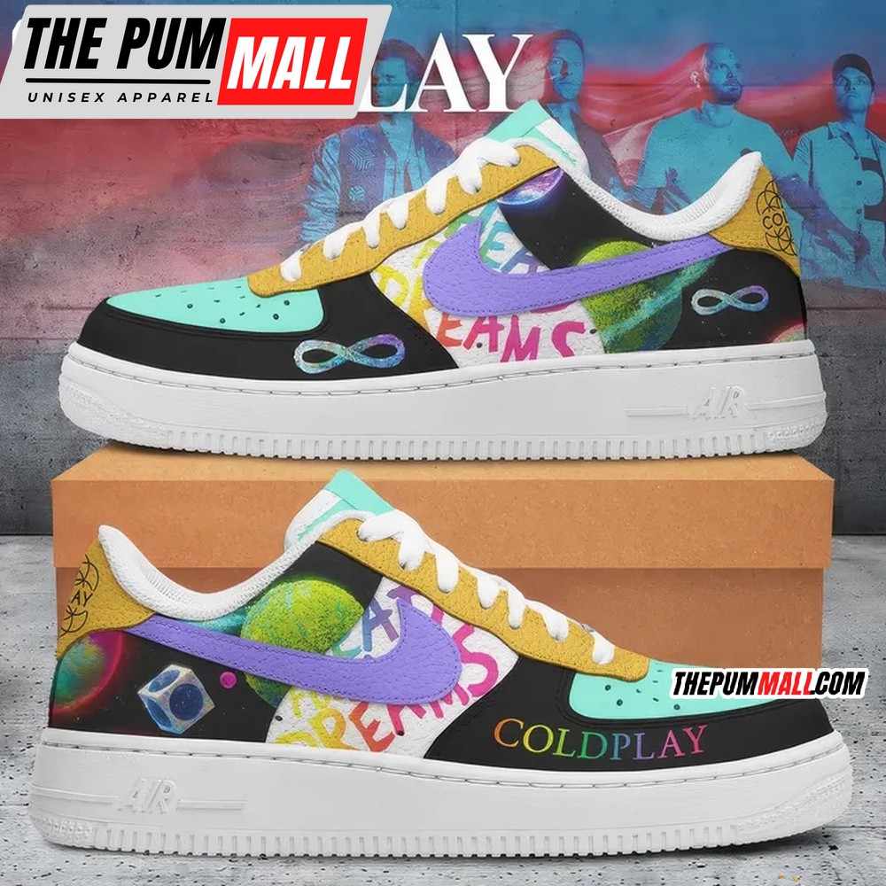 Cold Play Music Band Air Force 1 Shoes Sneaker