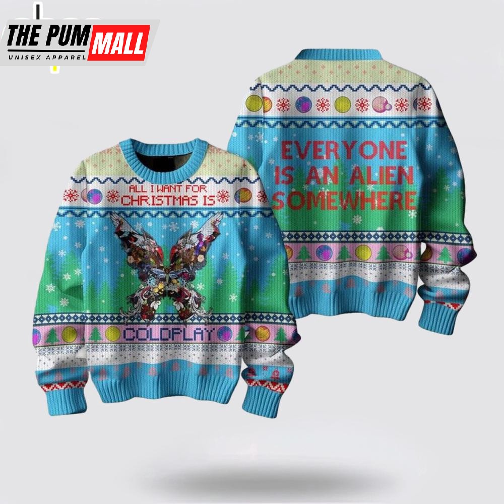 Coldplay All I Want For Christmas Ugly Christmas Sweater