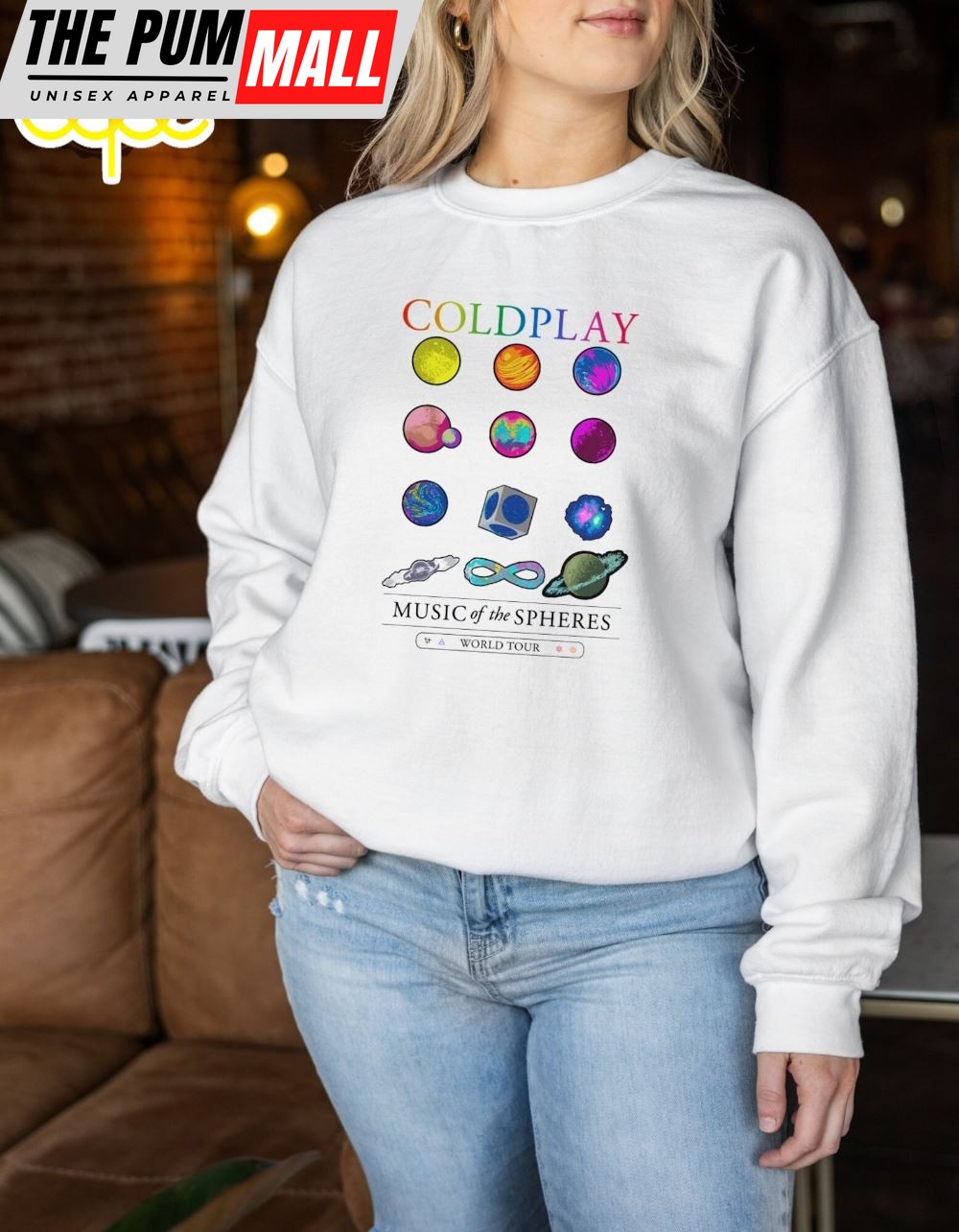 Coldplay Music Band Hoodie Music Of The Spheres Tour 2024 Sweat Retro Coldplay Hoodie World Music Tour Gift For Fan