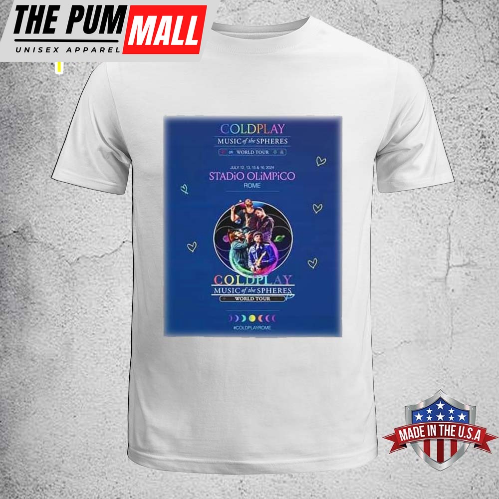 Coldplay Music Of The Spheres World Tour July 2025 Unisex T-Shirt