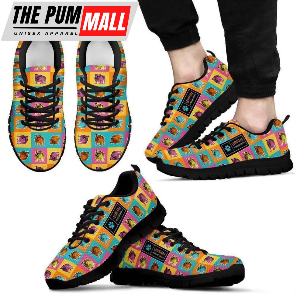 Collector Bulldog Men’s Sneakers Walking Running Lightweight Casual Shoes For Pet Lover