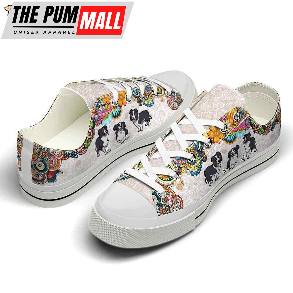 collie-colorful-flowers-mandala-low-top-shoes-happy-international-dog-day-canv-nxi8b9kl Collie Colorful Flowers Mandala Low Top Shoes – Happy International Dog Day Canvas Sneaker – Owners Gift Dog Breeders