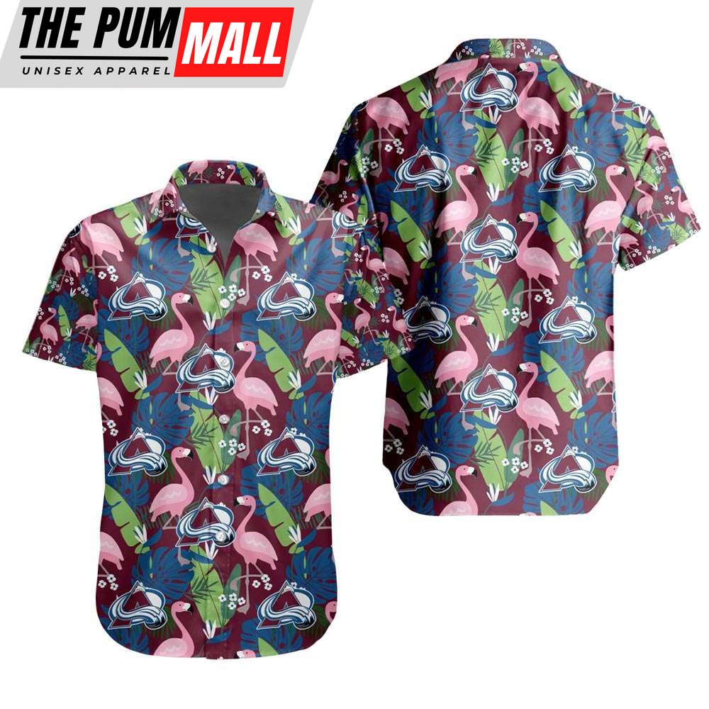 Colorado Avalanche Flamingo Tropical Hawaiian Shirt NHL Gift