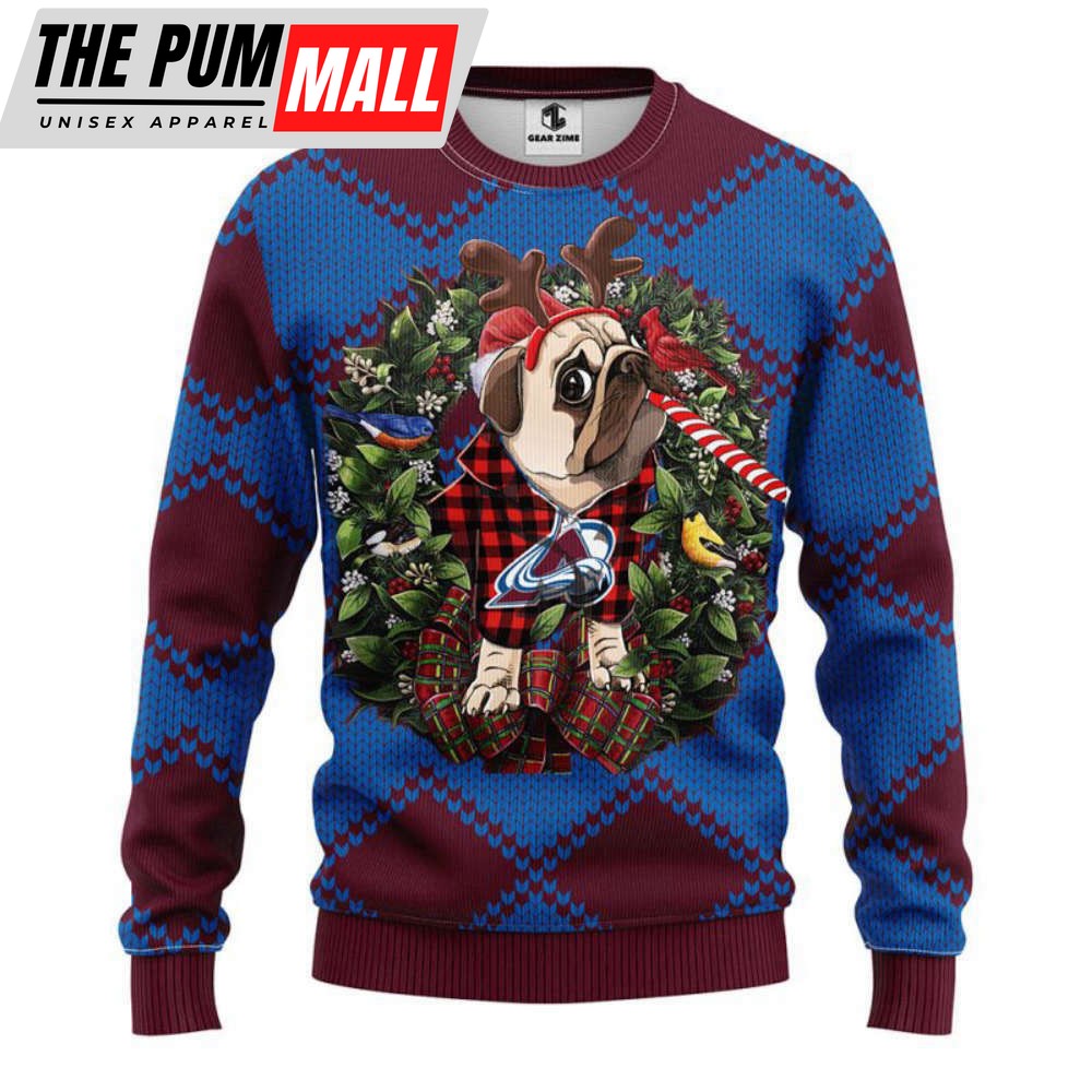 Colorado Avalanche Pub Dog Christmas Ugly Sweater, Gift For Christmas