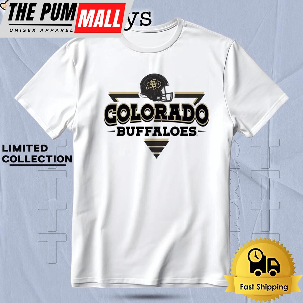 Colorado Buffaloes Football Triangle Helmet T Shirt
