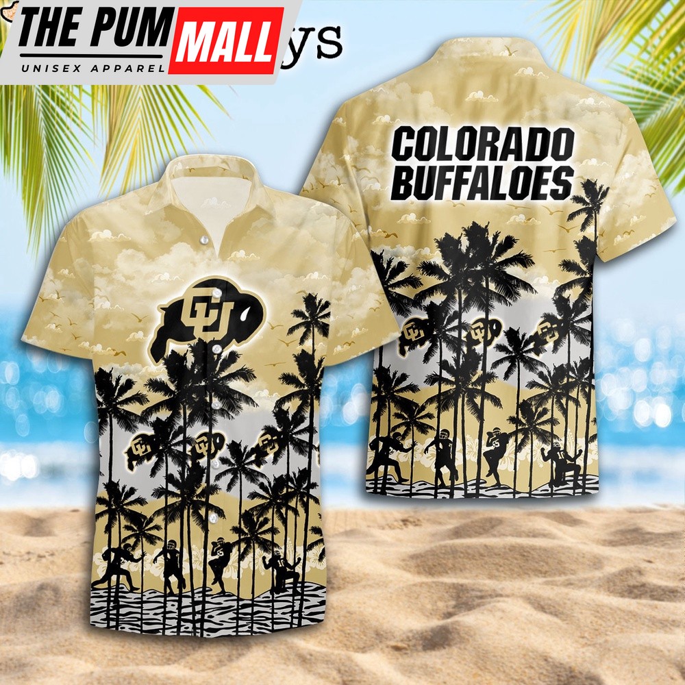 Colorado Buffaloes Palms Tree Hawaiian Shirt