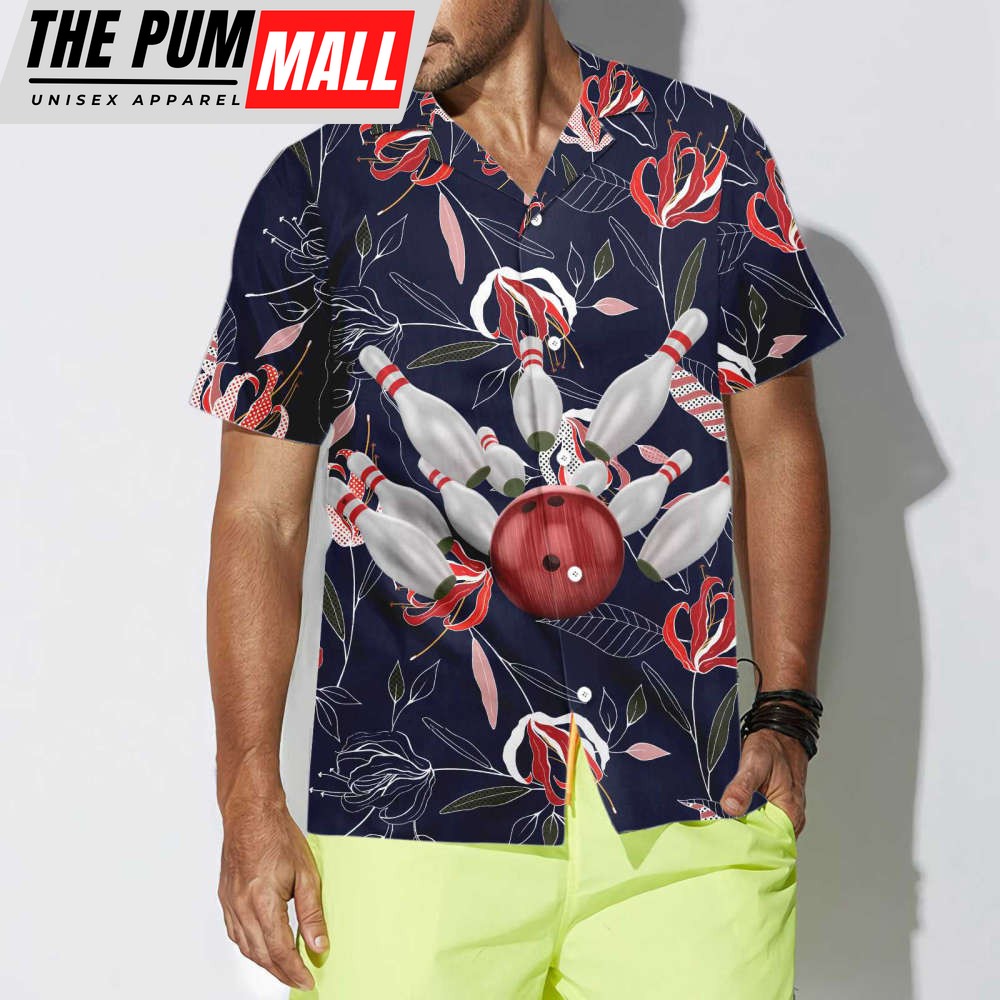 Colorful Floral Hawaiian Shirt: Perfect Bowling Gift for Players Friends and Family