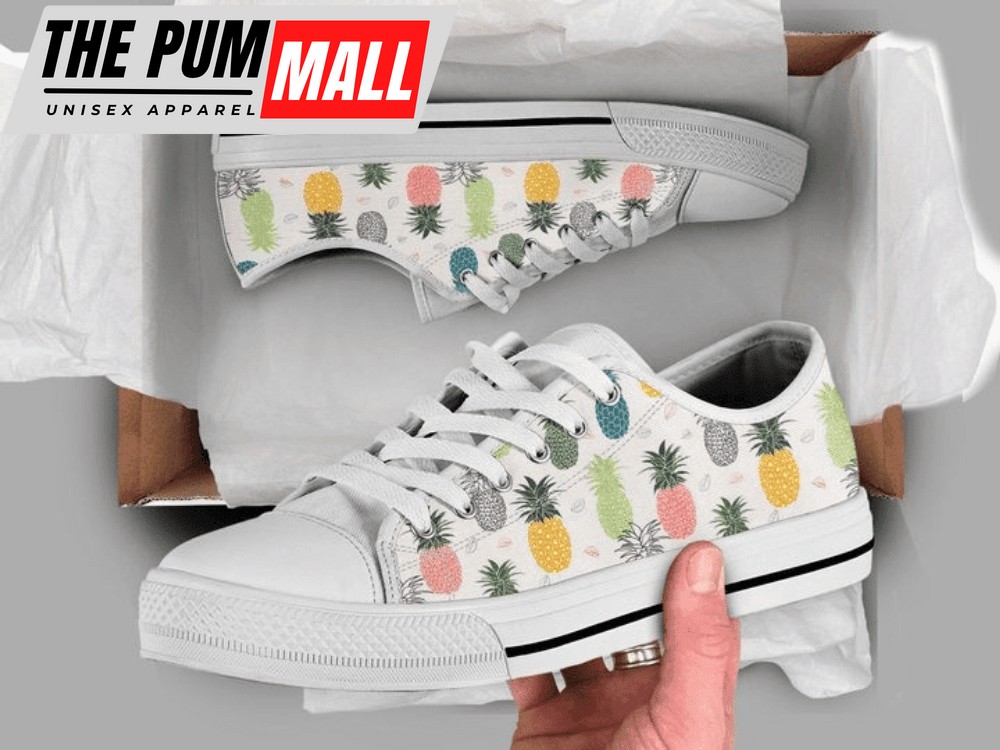 Colorful Pineapple Low Top Shoes PN206002Sb – Trendy Footwear