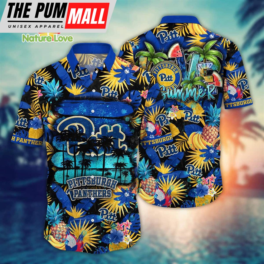 Colorful Tropical Fruit Pitt Panthers Hawaiian Shirt NCAA Gift For Fans