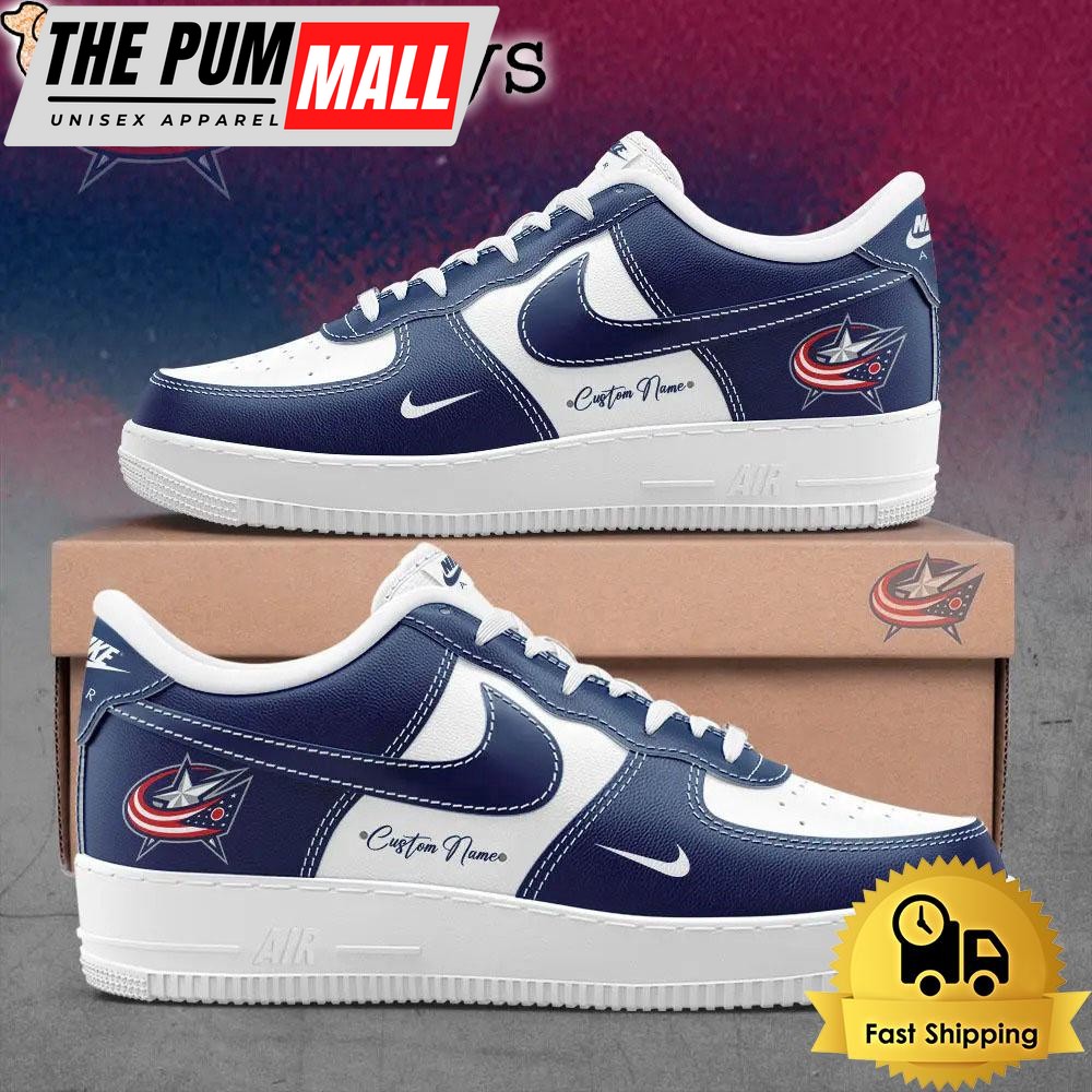 Columbus Blue Jackets Every match is a battle Custom Name Air Force 1 Shoes