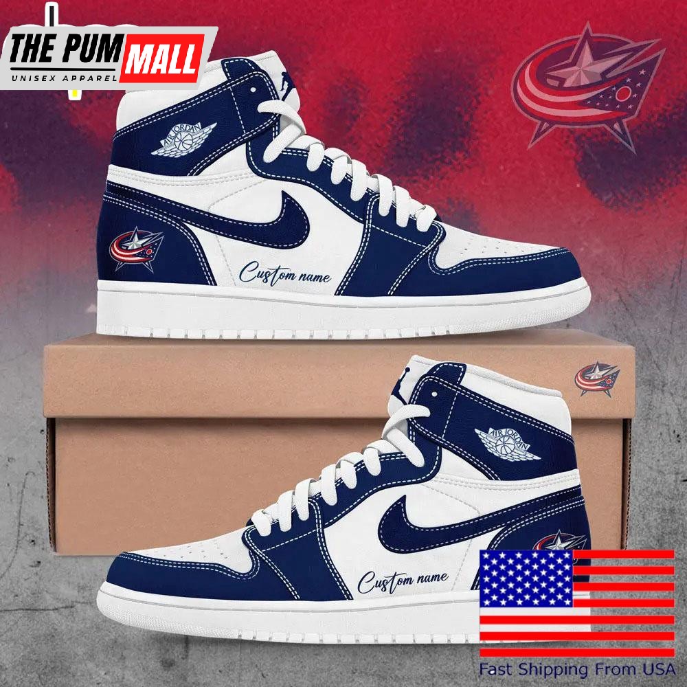 Columbus Blue Jackets The pride of Ohio Custom Name Air Jd 1 Shoes, Mens Running Shoes