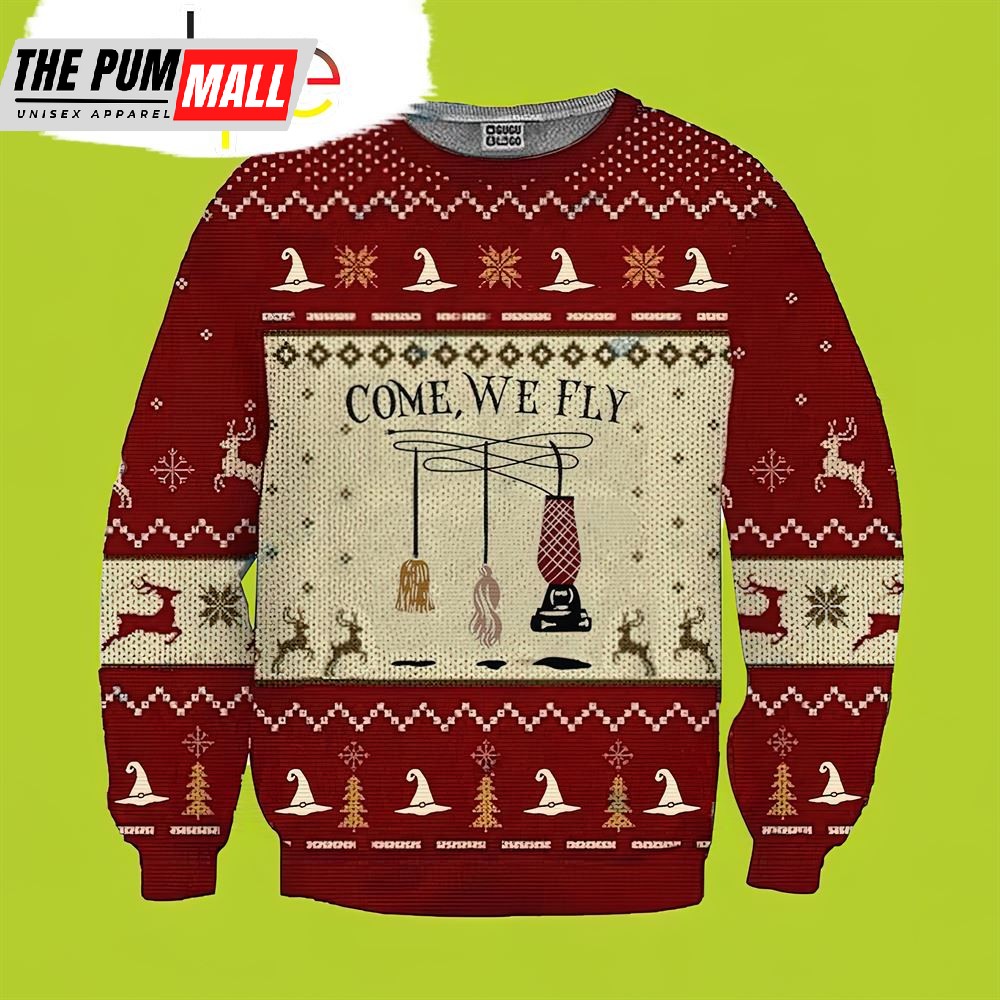 Come We Fly Hocus Pocus Christmas Sweater