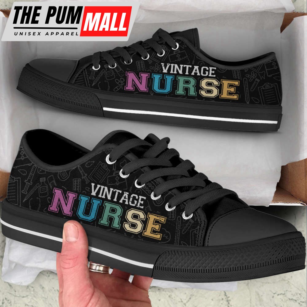 comfortable-nurse-vintage-low-top-canvas-sneakers-stylish-footwear-l8g7g0nb Comfortable Nurse Vintage Low Top Canvas Sneakers – Stylish Footwear