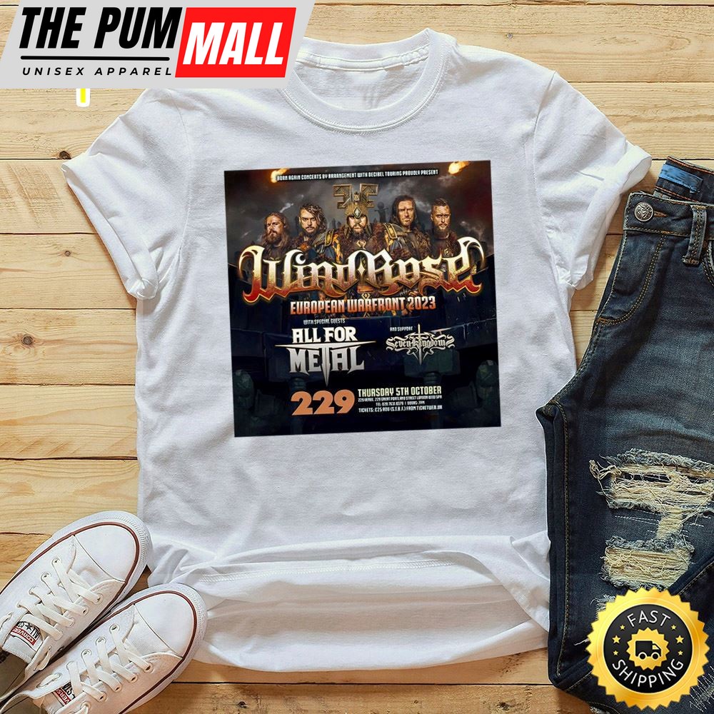 Concert Wind Rose Tour 05.10.2025 London 229 The Venue Royaume Uni Unisex T-Shirt