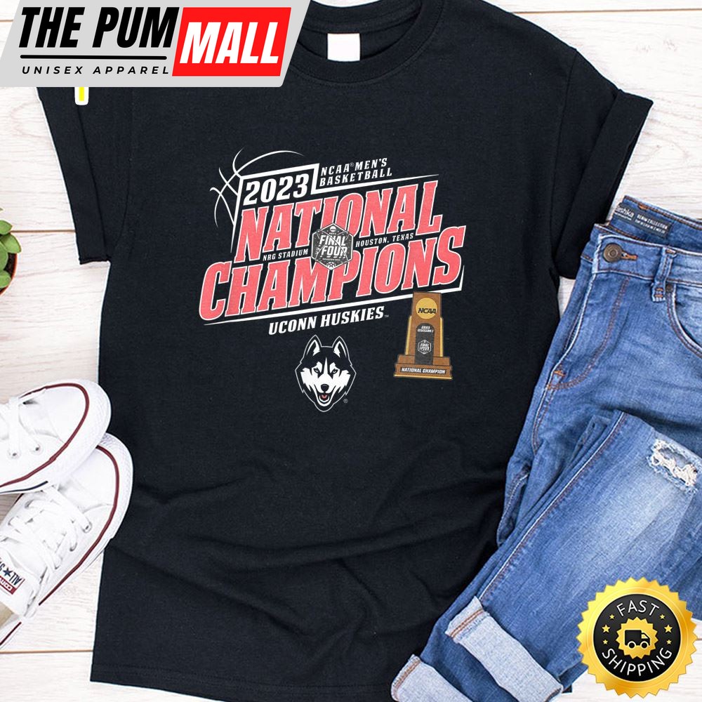 Connecticut Huskies National Champs 2025 Basketball Trophy T-Shirt