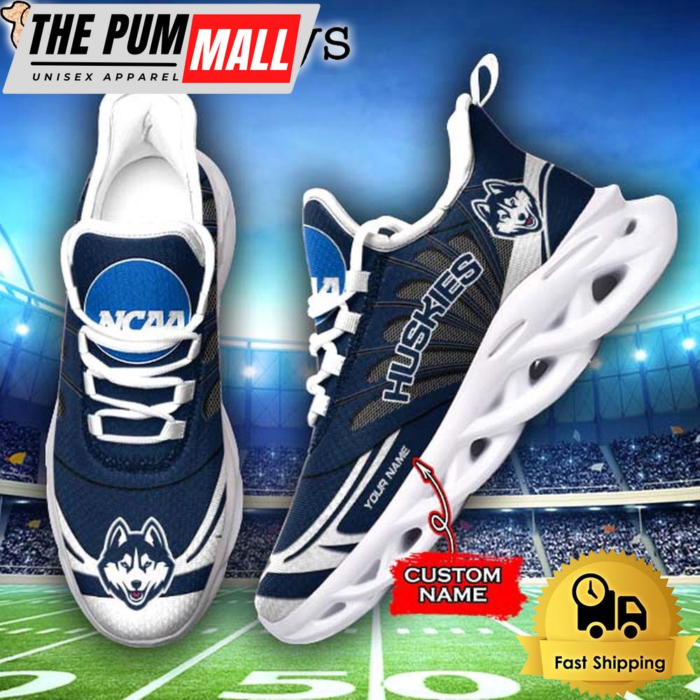 Connecticut Huskies NCAA Custom Max Soul Shoes Sneakers