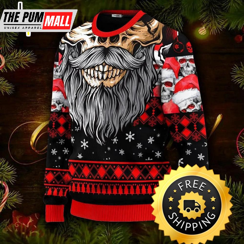 cool-beard-skull-team-skull-ugly-christmas-sweater-skull-ugly-sweater-mz1e11gm Cool Beard Skull Team Skull Ugly Christmas Sweater, Skull Ugly Sweater