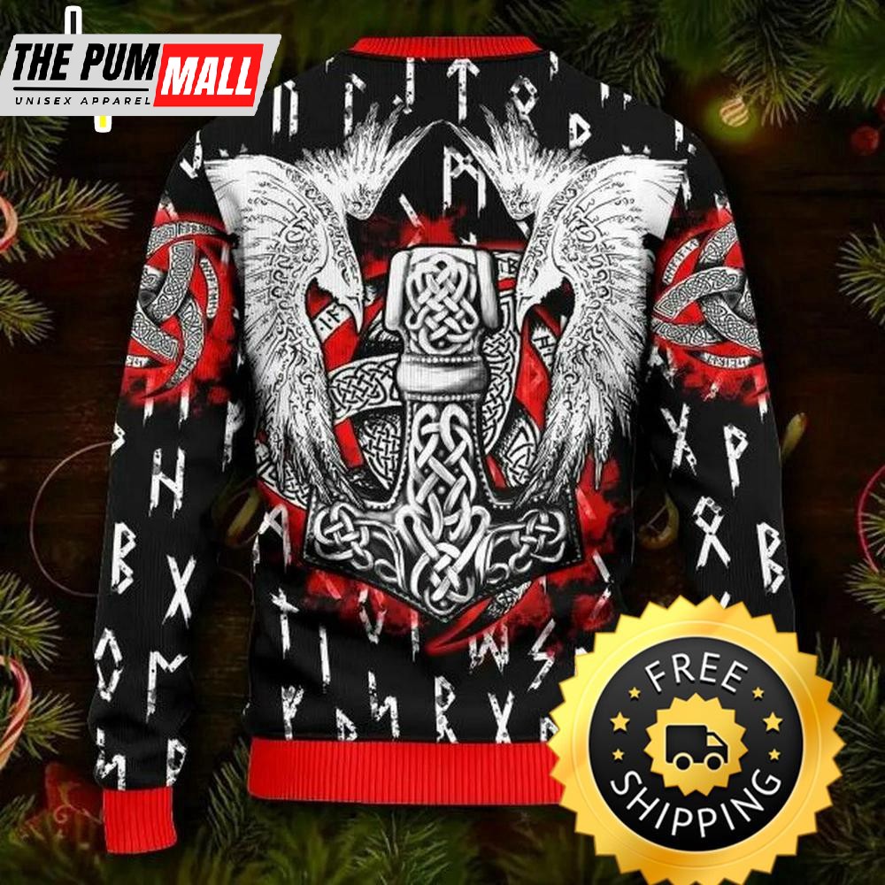 cool-eagle-vegvisir-symbol-viking-ugly-christmas-sweater-viking-ugly-sweater-ozcso1yj Cool Eagle Vegvisir Symbol Viking Ugly Christmas Sweater, Viking Ugly Sweater