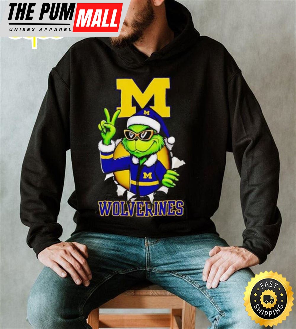 Cool Grinch Michigan Wolverines Christmas Shirt