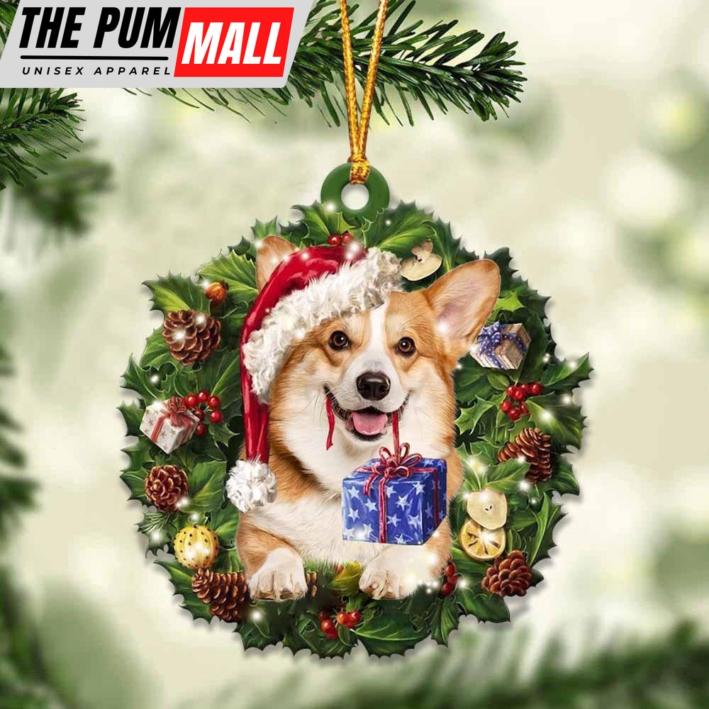 Corgi And Christmas Ornament – Acrylic Dog Ornament – Gifts For Dog Lovers Limited Edition