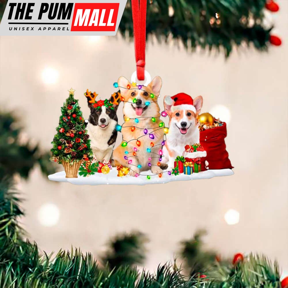 Corgi Christmas Ornament Cute Corgi Xmas Ornament Decorations Xmas Tree Themed Presents Limited Edition