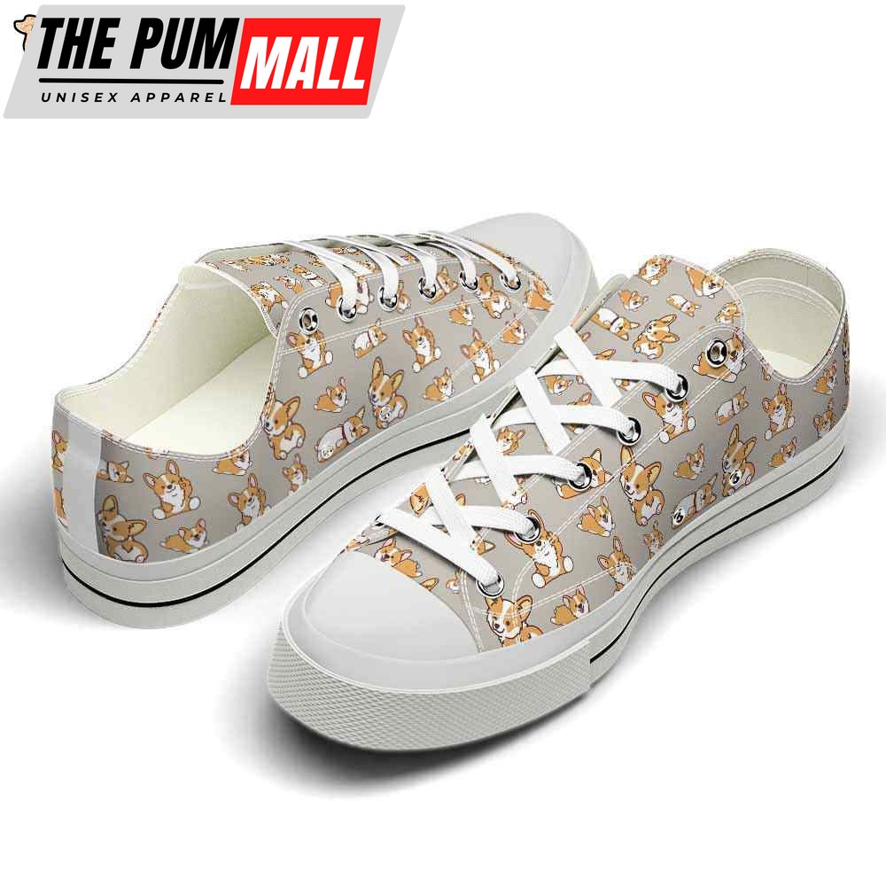 corgi-cute-pattern-low-top-shoes-happy-international-dog-day-canvas-sneaker-nn8l8k0p Corgi Cute Pattern Low Top Shoes – Happy International Dog Day Canvas Sneaker – Owners Gift Dog Breeders