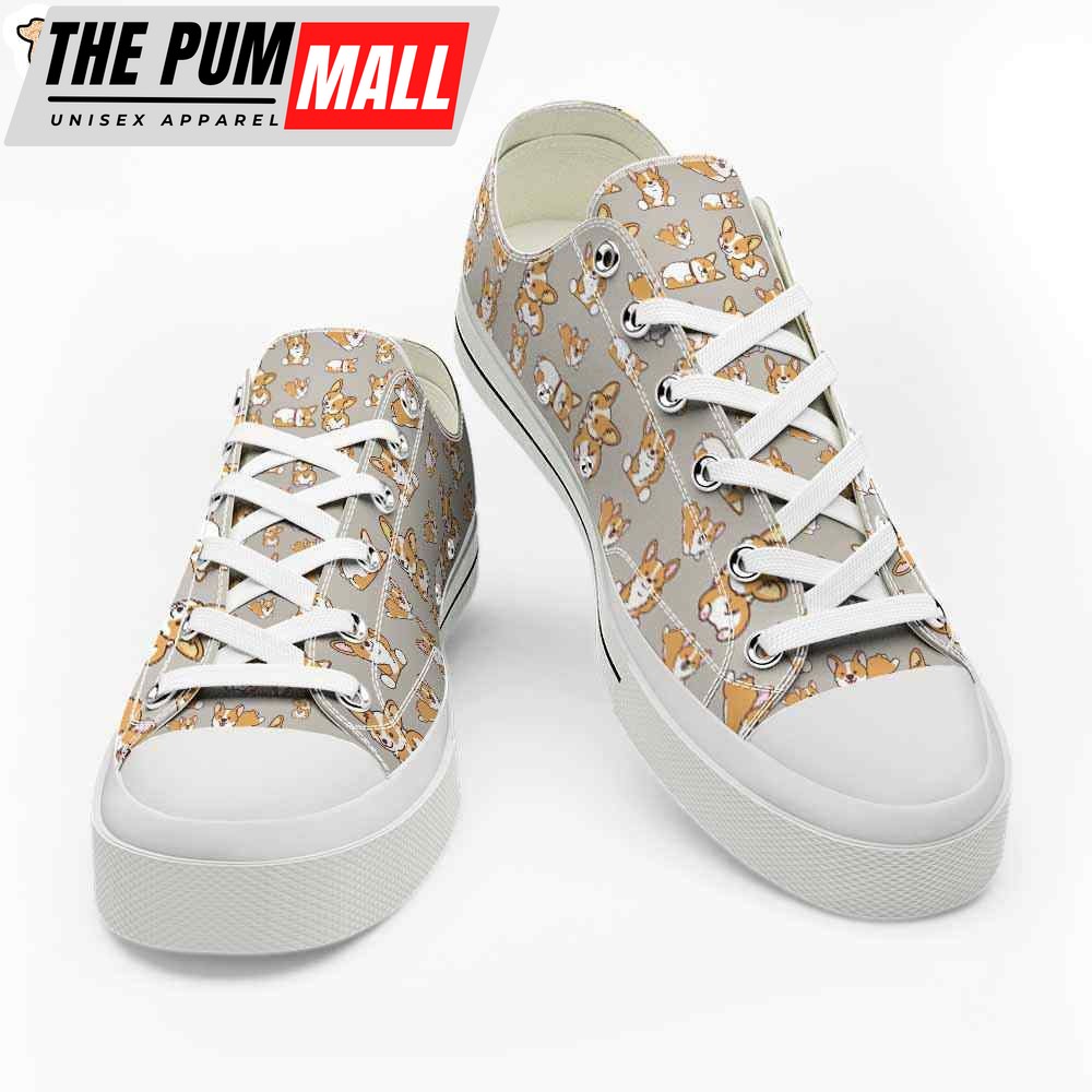 corgi-cute-pattern-low-top-shoes-happy-international-dog-day-canvas-sneaker-nn8l8k0p Corgi Cute Pattern Low Top Shoes – Happy International Dog Day Canvas Sneaker – Owners Gift Dog Breeders