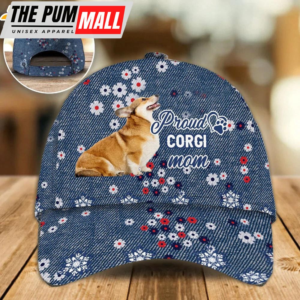 Corgi Proud Mom Classic Baseball Cap