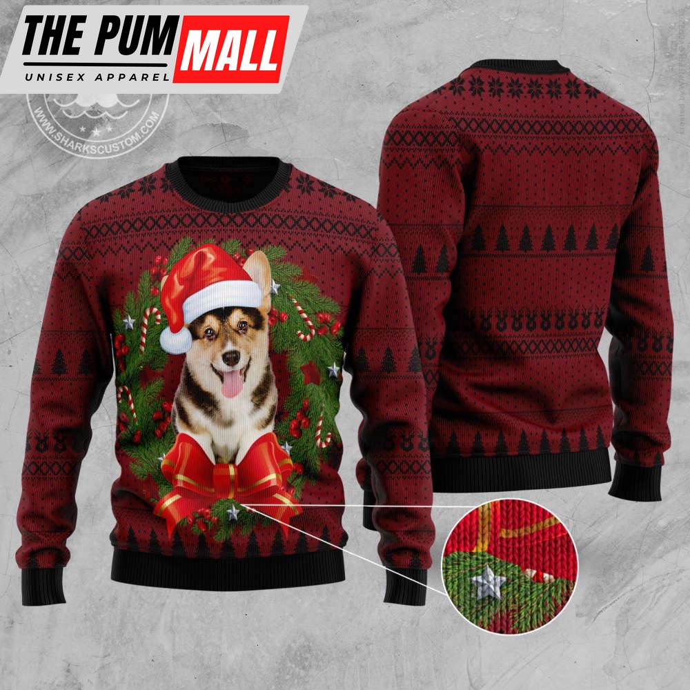 corgi-wreath-d2610-ugly-christmas-sweater-noel-malalan-signature-l9ttik3q Corgi Wreath D2610 Ugly Christmas Sweater – Noel Malalan Signature