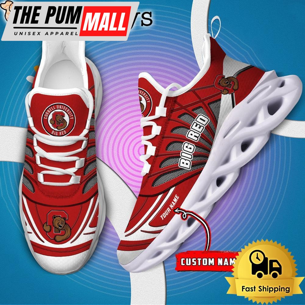 Cornell Big Red NCAA Custom Max Soul Shoes Sneaker