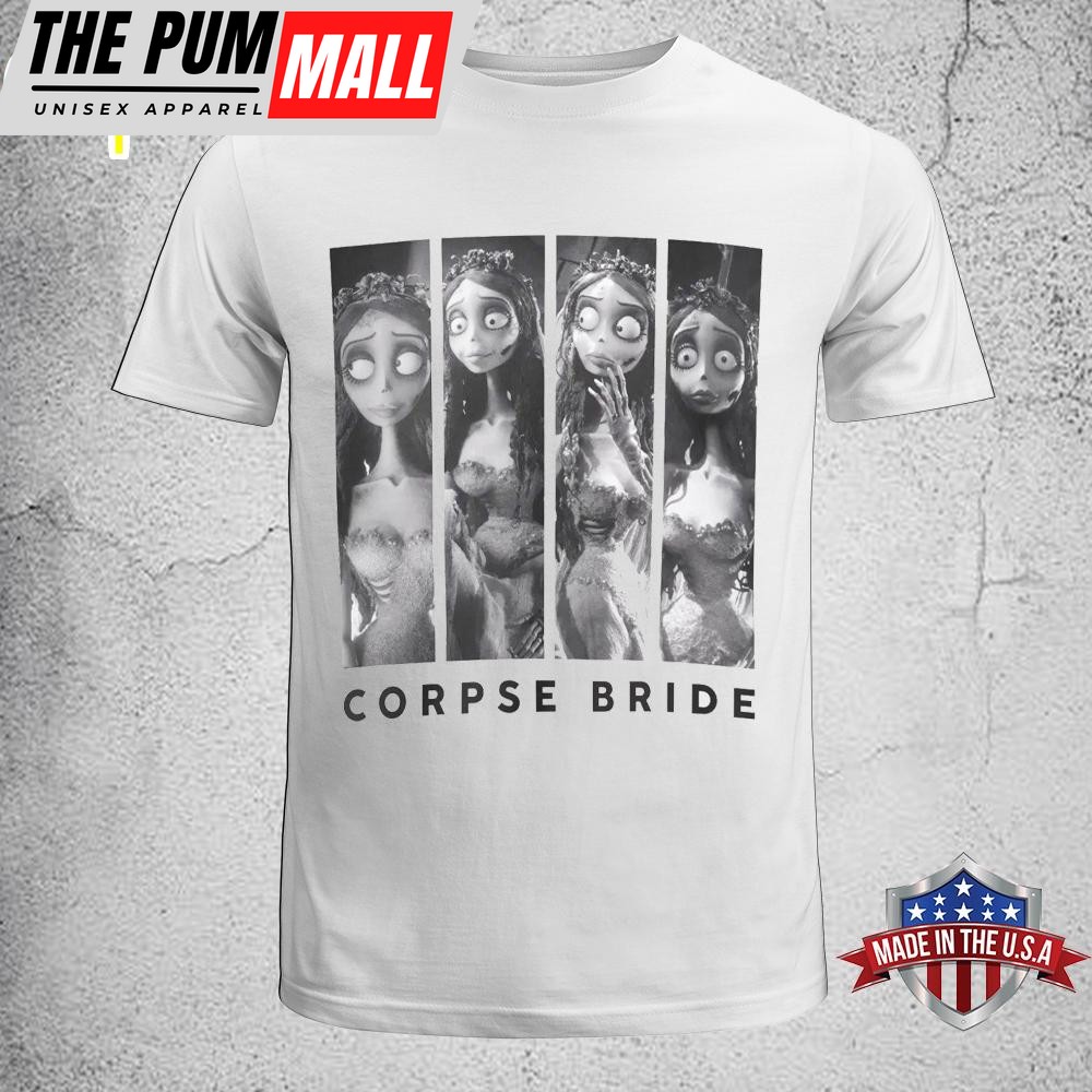 Corpse Bride Monochrome Grid Unisex T-Shirt