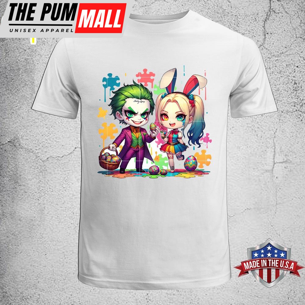 Couple Joker Cartoon Easter Unisex T-Shirt