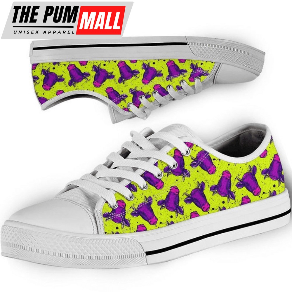 Cow Lovers Pattern Low Top Shoes PN206015Sb – Trendy Footwear