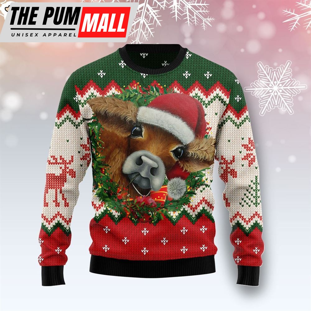 Cow Xmas Ugly Christmas Sweater – Lover Xmas Sweater Gift – Dog Memorial Gift